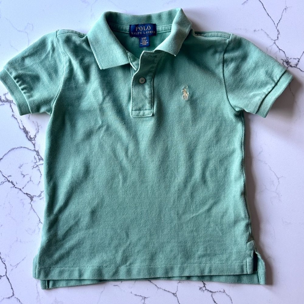 Polo by Ralph Lauren 3T Kids Green Polo Shirt
